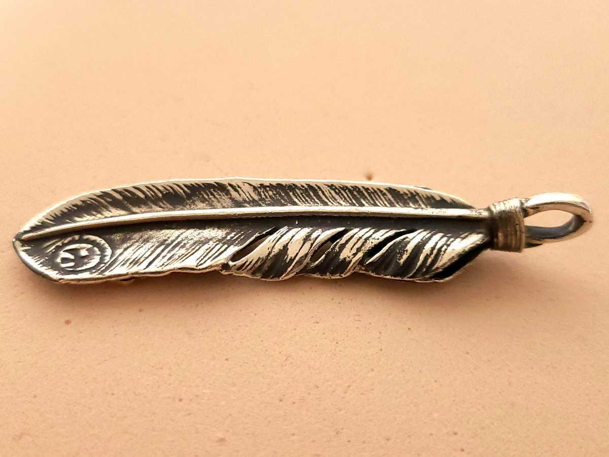 ゴローズ goro's 上銀ハート特大フェザー　18kローズ_8