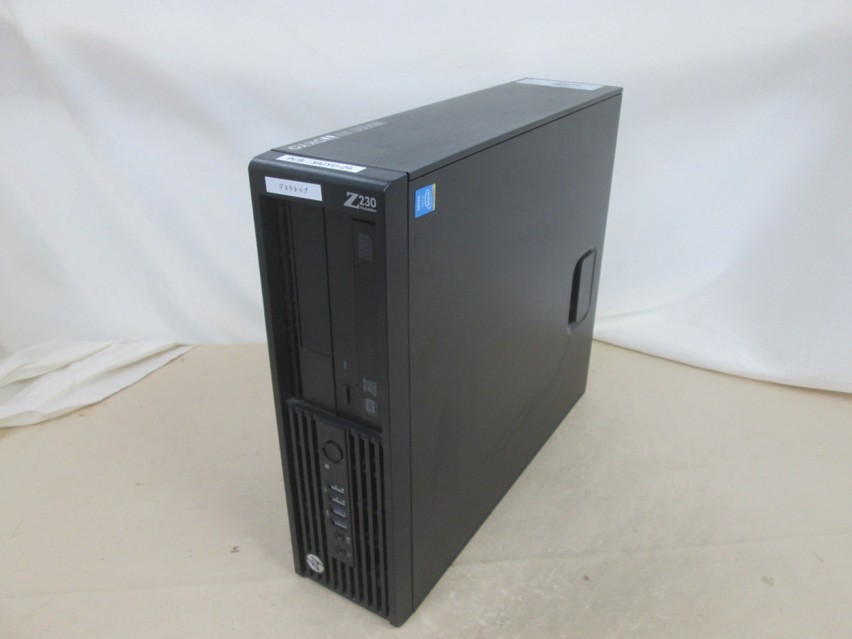 HP Z230 SFF Workstation Xeon E3-1231 3.4GHz 8GB 256GB SSD DVD作成