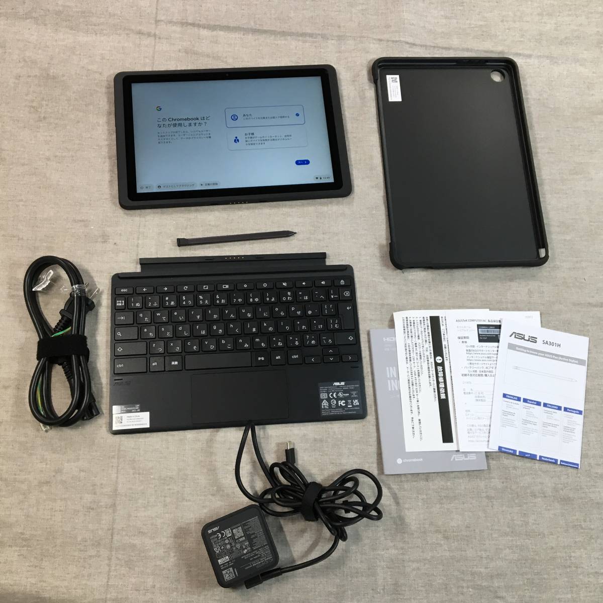 未開封】ASUS Chromebook タブレット(キーボード、タッチペン付)