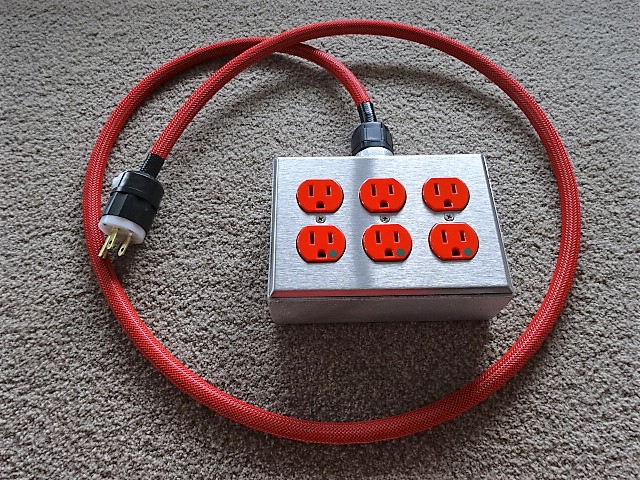 鋳物重鉄レヴィトン&フジクラケーブル最強の6口タップ非メッキ☆自作！_2
