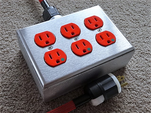鋳物重鉄レヴィトン&フジクラケーブル最強の6口タップ非メッキ☆自作！_3