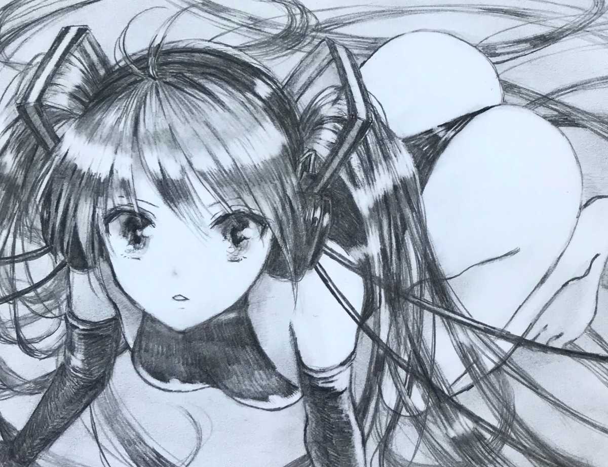 手描きイラスト 鉛筆画 初音ミク3 手描きイラスト 売買されたオークション情報 Yahooの商品情報をアーカイブ公開 オークファン Aucfan Com