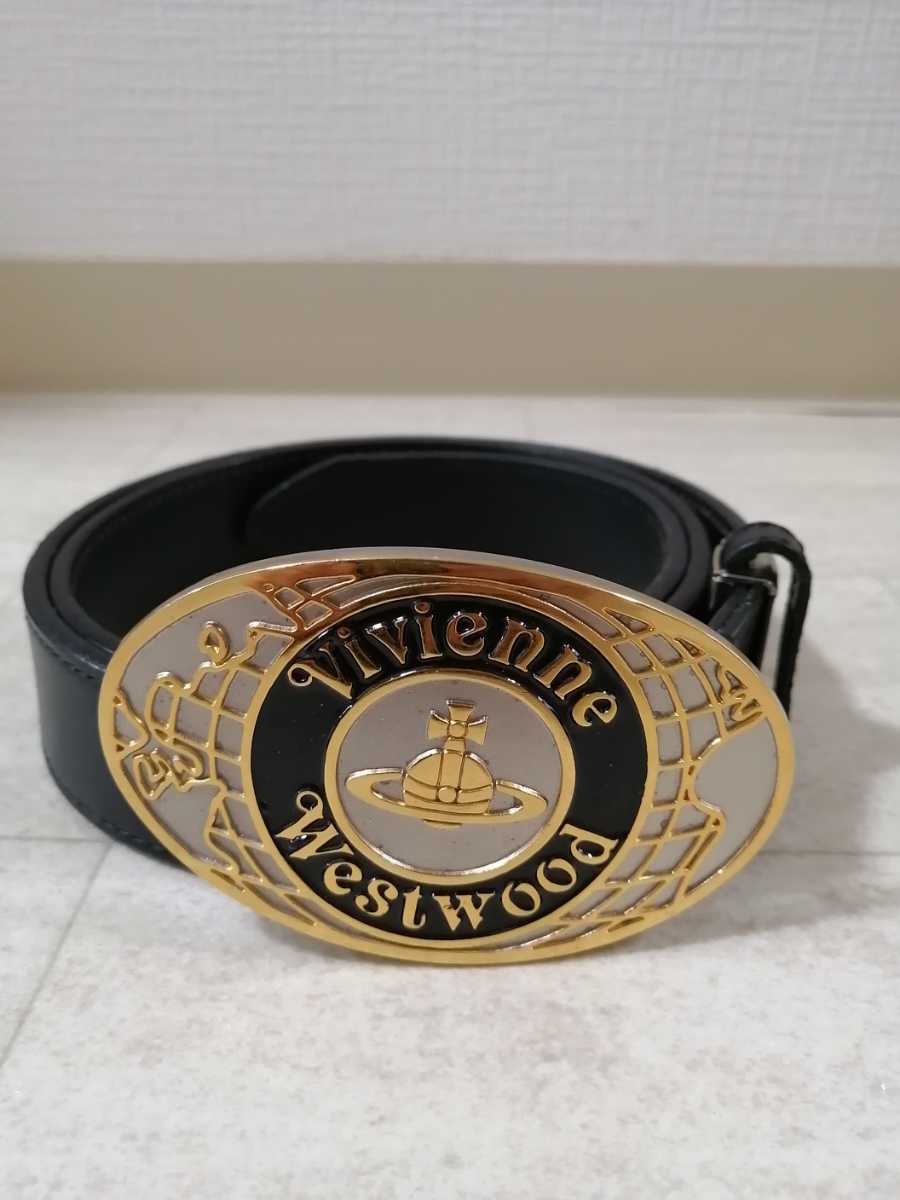 即決 Vivienne 3g H5 W37位 Westwood カービング バックル メンズ レザーベルト レディース ヴィヴィアンウエストウッド 本皮 本革 茶 信頼 Westwood