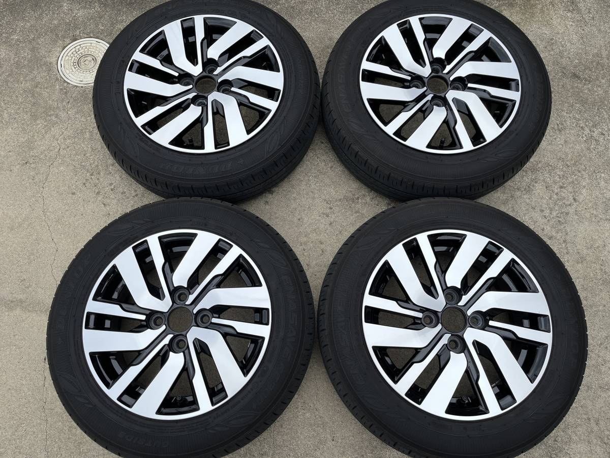☆トヨタ ルーミー「純正アルミホイール」 14×5J 4穴 PCD:100 INSET+35 タイヤ DUNLOP ENASAVE EC300+ 165/65R14☆