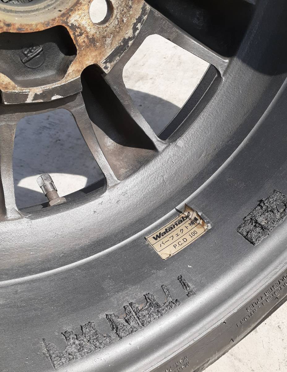 ワタナベ PCD100 4穴 13インチ 5J オフセット40 CVタイプ Watanabe 8 