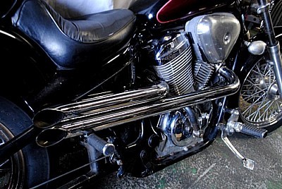 車 STEED 400 ショットガンマフラー