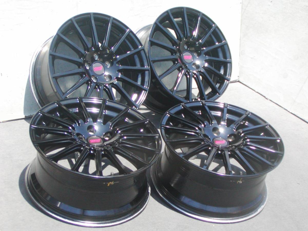 希少 美品 スバル STI エンケイ製 純正 OP 8.5J +55 PCD114.3-5H 