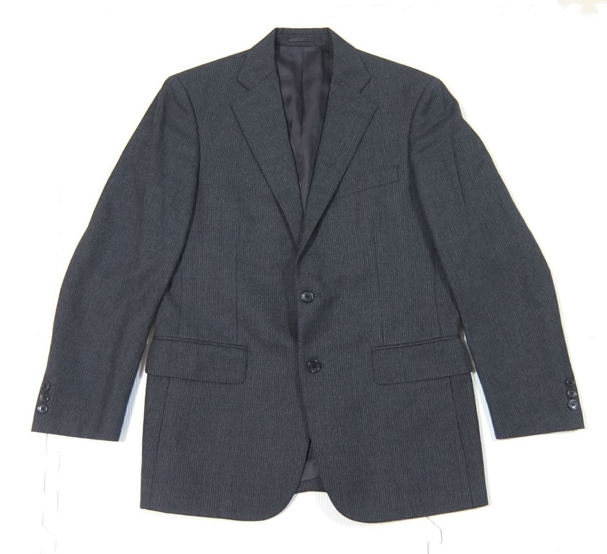 J.PRESS ジェイプレス 秋冬 ペピンメリノ ストライプ スーツジャケット グレー A5 ブレザー PEPPIN MERINO