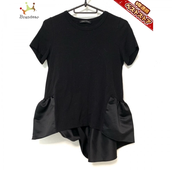 204】YOKO CHAN ヨーコチャン Tシャツ チュニックペプラム 半袖 