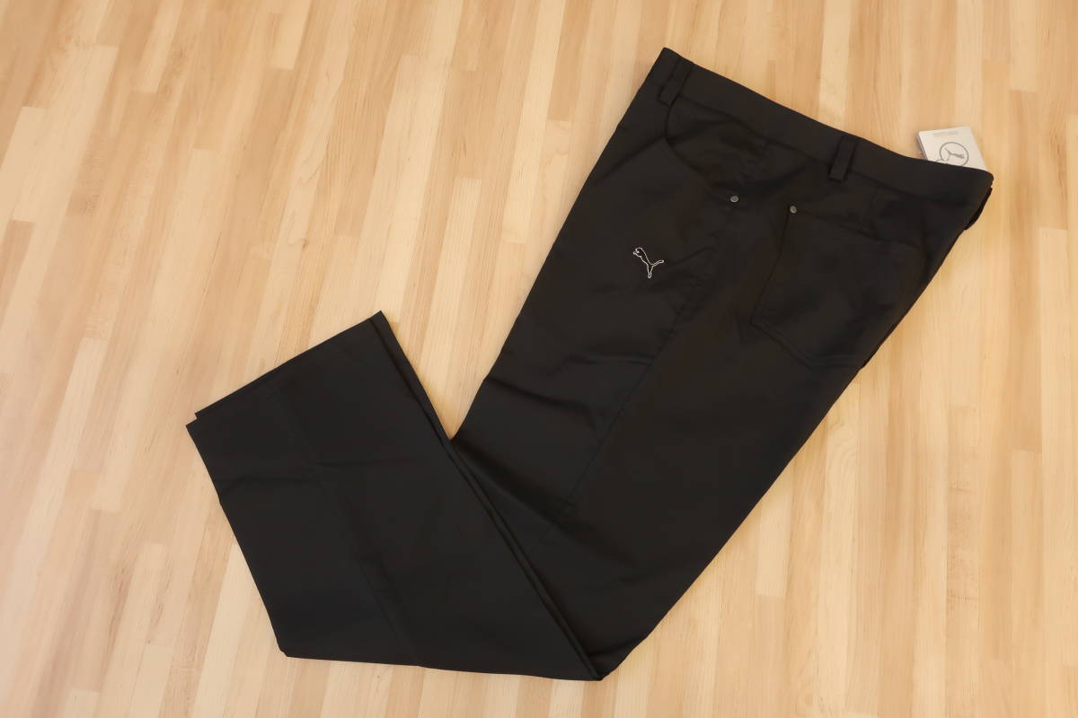 ☆☆プーマ　ソリッド 5ポケット テック パンツ【ブラック 36×32】Solid 5Pkt Tech Pant　ストレッチ　PUMA　新品