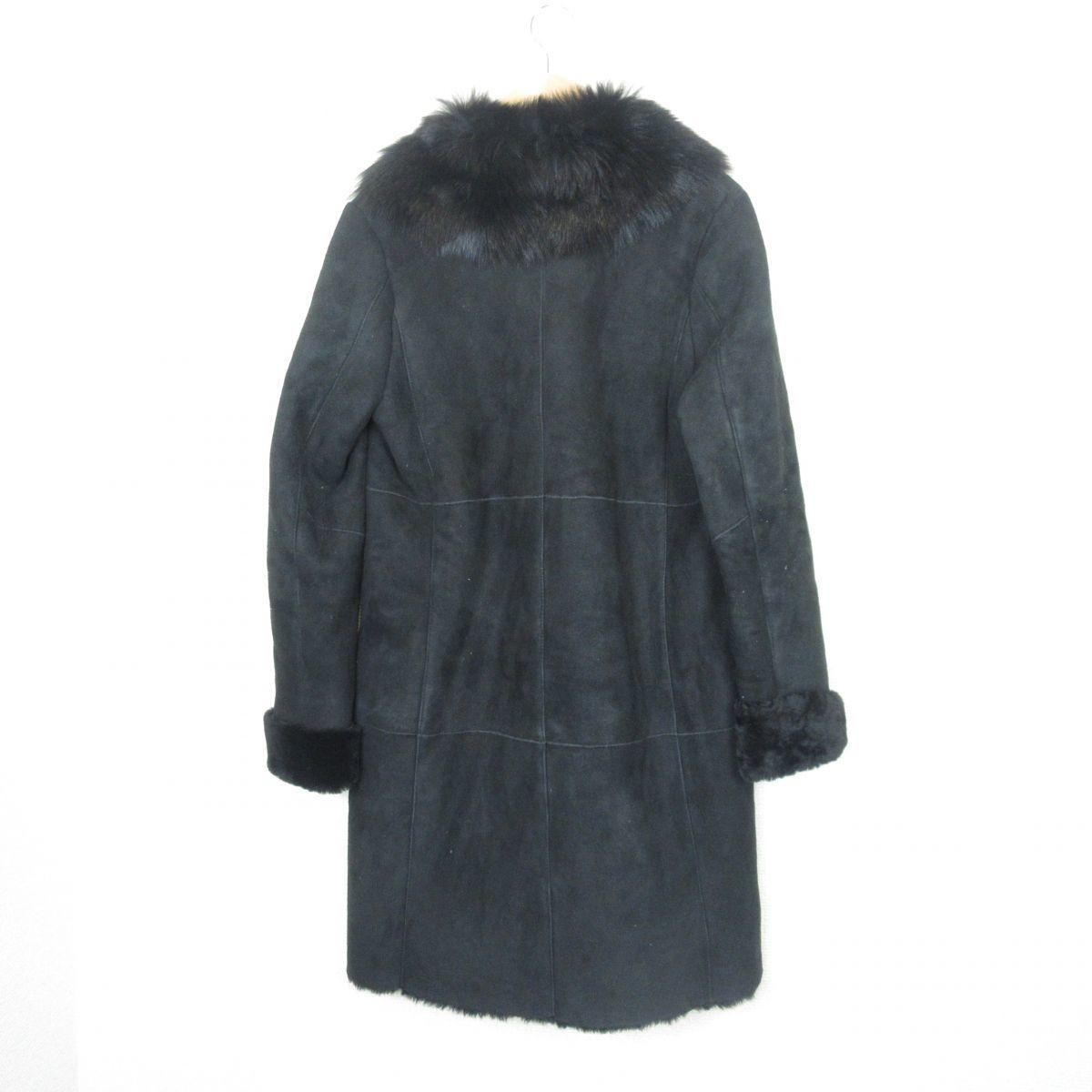 Sov. ダブスタ ブラック リアルムートンコート ソブ ダブル