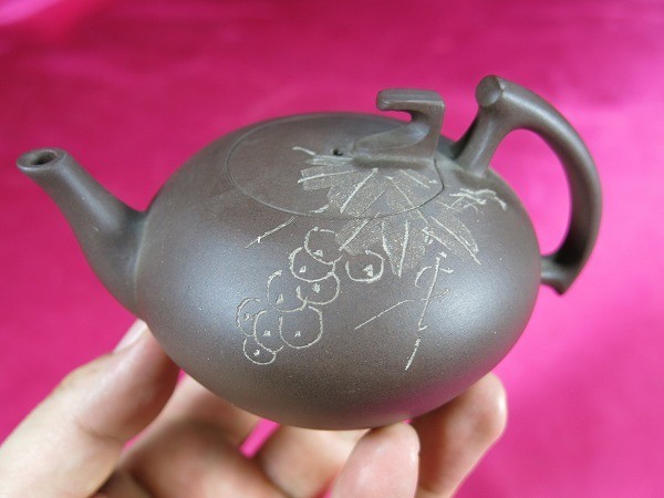 shencu 中国美術 煎茶 紫泥 茶器 急須 在印(K-YC690) shencu 中国美術