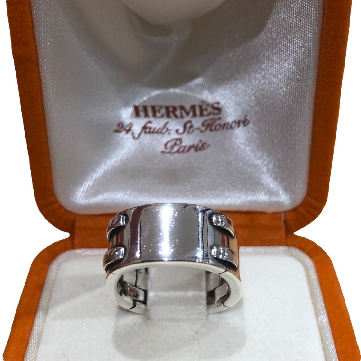 1円 HERMES エルメス ムスクテール リング SV925 シルバー 925 総重量 