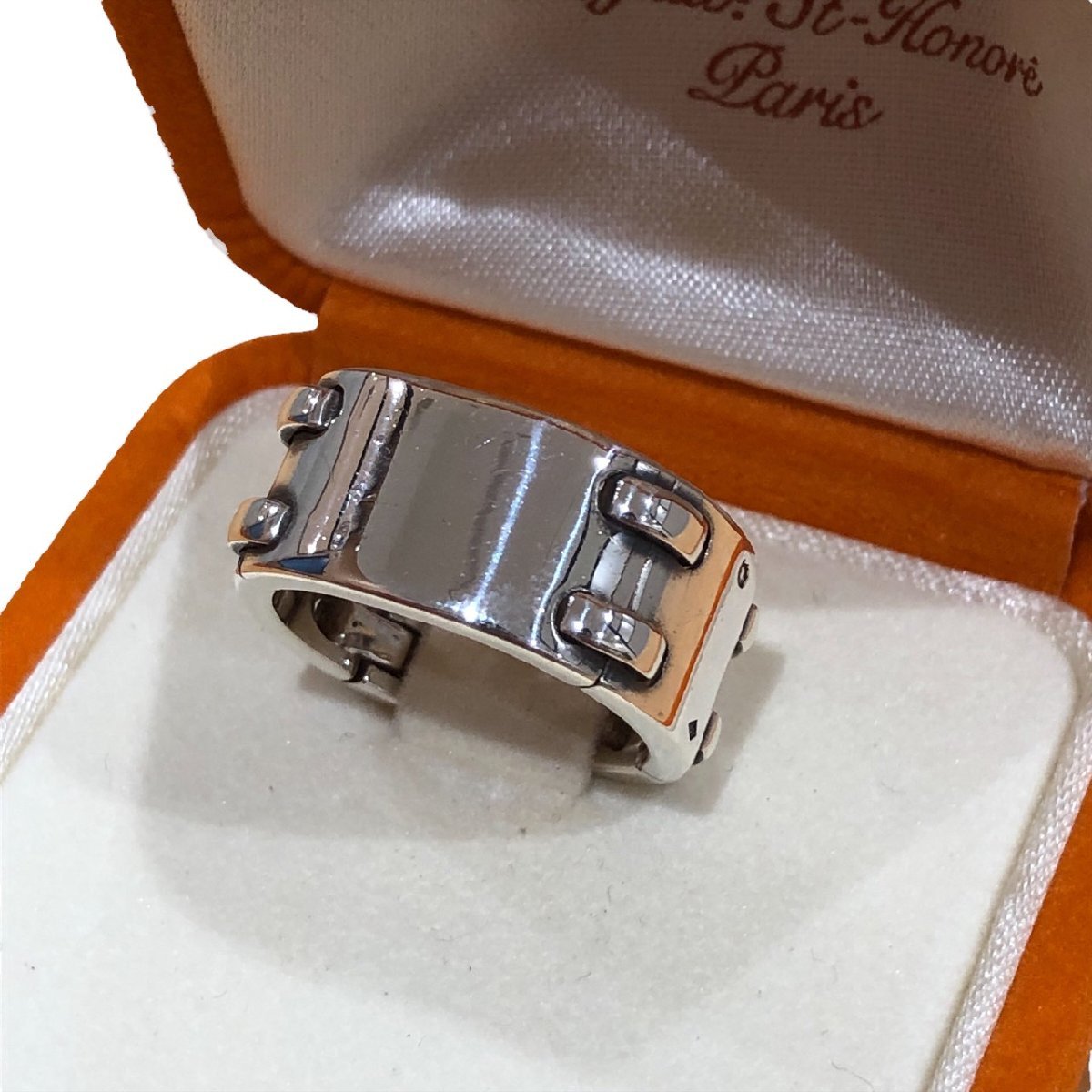 1円 HERMES エルメス ムスクテール リング SV925 シルバー 925 総重量 