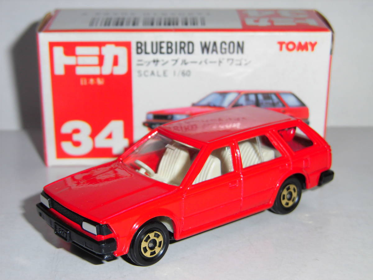 ☆34-4-5 日産ブルーバードワゴン（赤）一般輸出用：NISSAN BLUBIRD