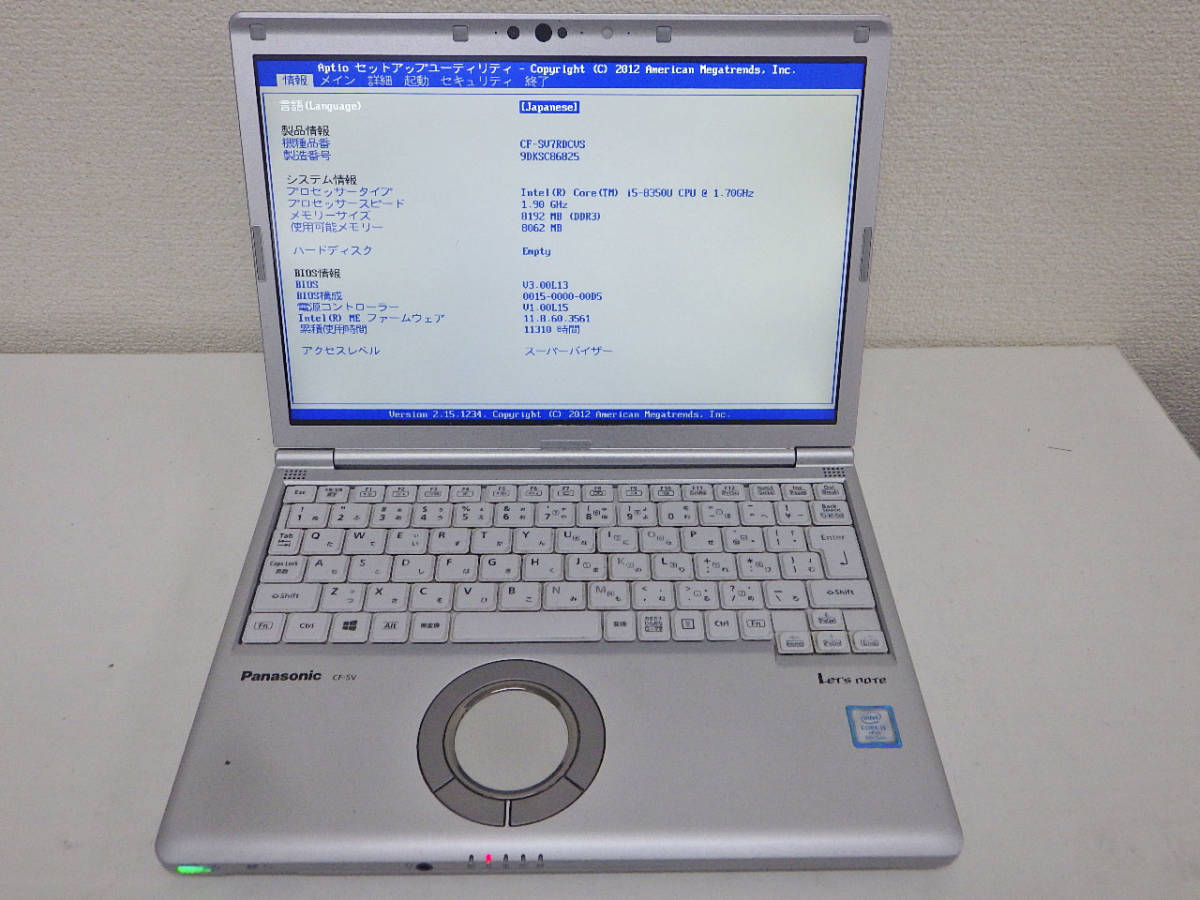 note Let's CF-SV7 Panasonic SV7 Core i5 SSD CF-SV7RDCVS 256GB