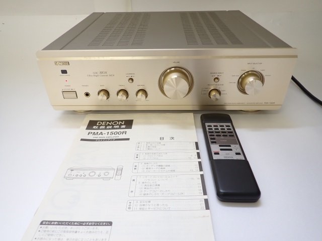 2025，新品 DENON PMA-1500R デノン デンオン プリメインアンプ インテグレーテッドアンプ リモコン/説明書/元箱付 666D9-1(DENON)｜売買されたオークション情報、yahooの商品情報をアーカイブ公開 - オークファ DENON