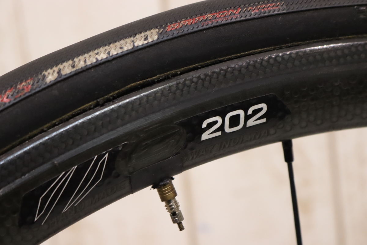 ○ZIPP ジップ 202 チューブラー カーボンホイール フロントのみ