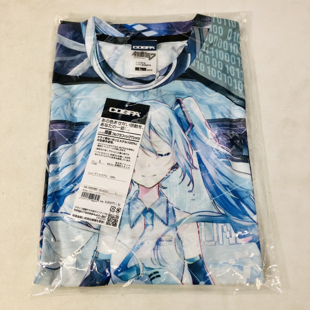 新品未開封 コスパ Circulator 両面フルグラフィック Tシャツ 初音ミク Lサイズ 定番，本物保証