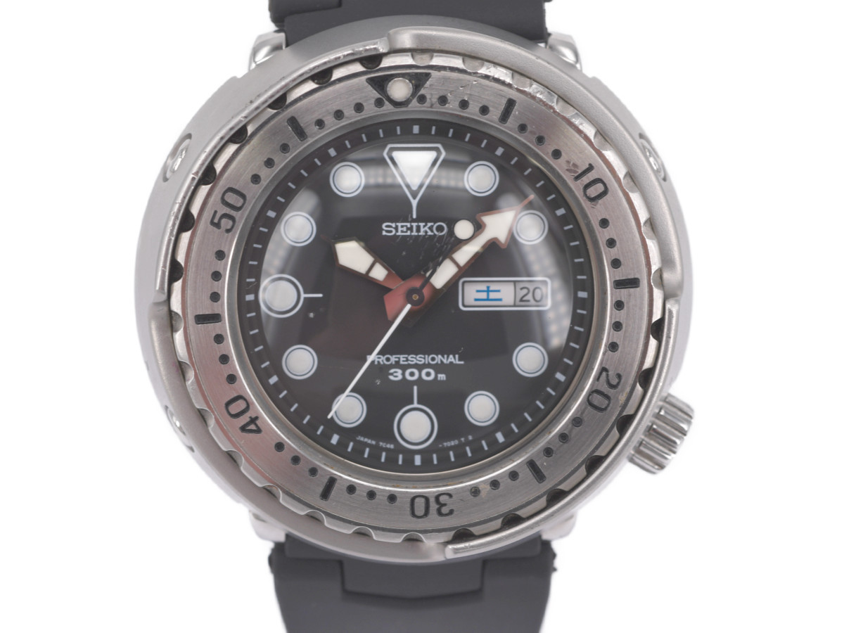 レアモデル] 動作OK【SEIKO】セイコー SBBN007 ツナ缶 7C46-7011 