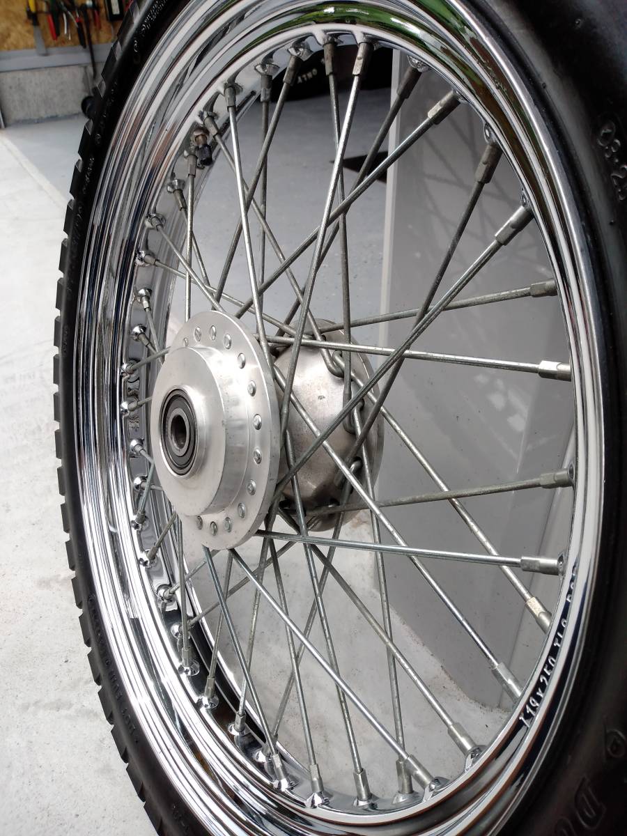 キレイ】19インチ スポーツスター XL 純正 フロントホイール タイヤ