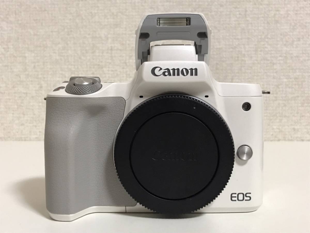 Canon EOS Kiss M ミラーレス一眼カメラ ボディ キヤノン ホワイト