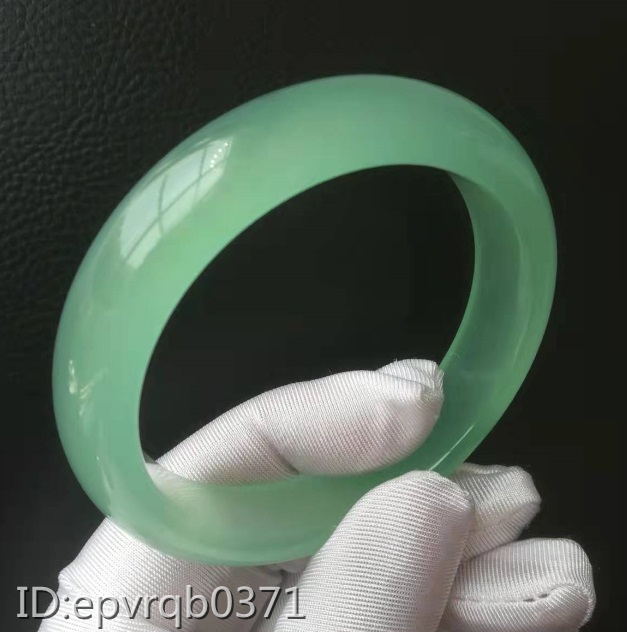 ミャンマー産 天然本翡翠 A貨 氷種 ラベンダー色 ブレスレット