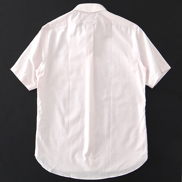 新品 1.3万 ジェイプレス ヴィンテージ オックス ストライプ 半袖 BDシャツ LL 白 桃 【I45859】 春夏 オックスフォード ボタンダウン ジェイプレス 新品 メンズ 39-84 シャツ 形態安定