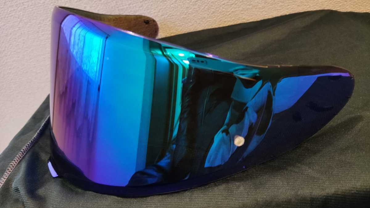送料無料 新品 SHOEI Z-8 ブルーミラーシールド バイザー Z8 CWR-F2 