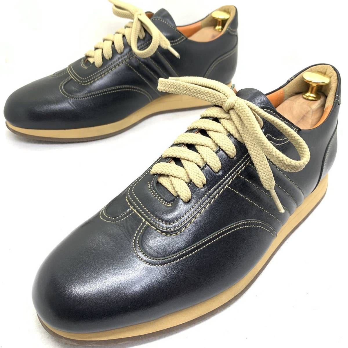 Paul Stuart メンズ レザー スニーカー ブラウン 25EEE Paul Stuartレザースニーカー ブラウン メンズ Paul Stuart ブラウン