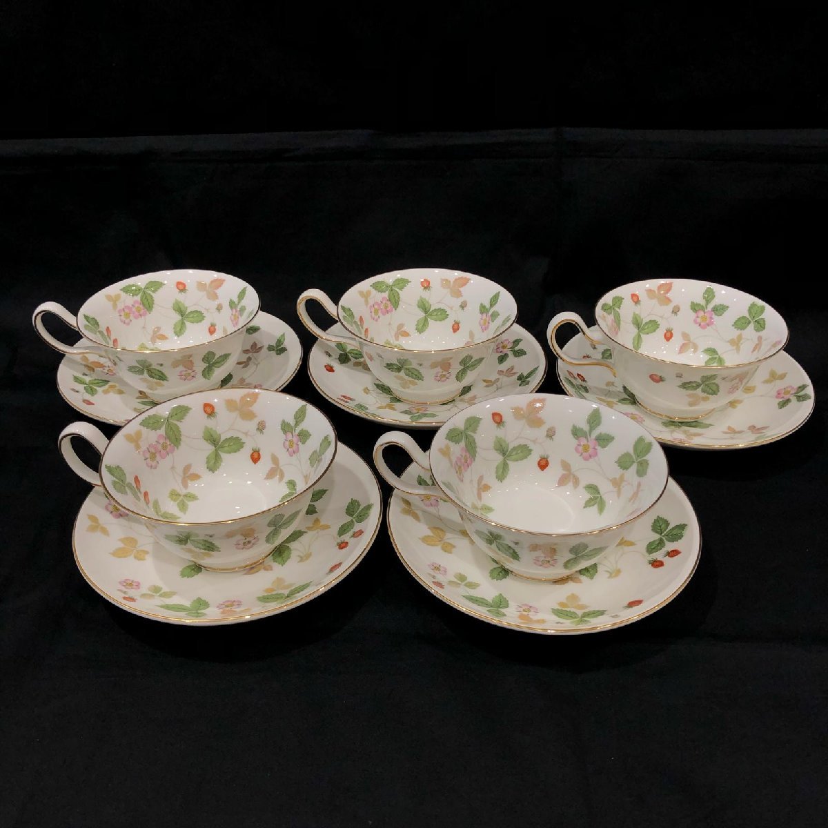 ☆Wedgwood ウェッジウッド ワイルドストロベリー カップ＆ソーサー 5
