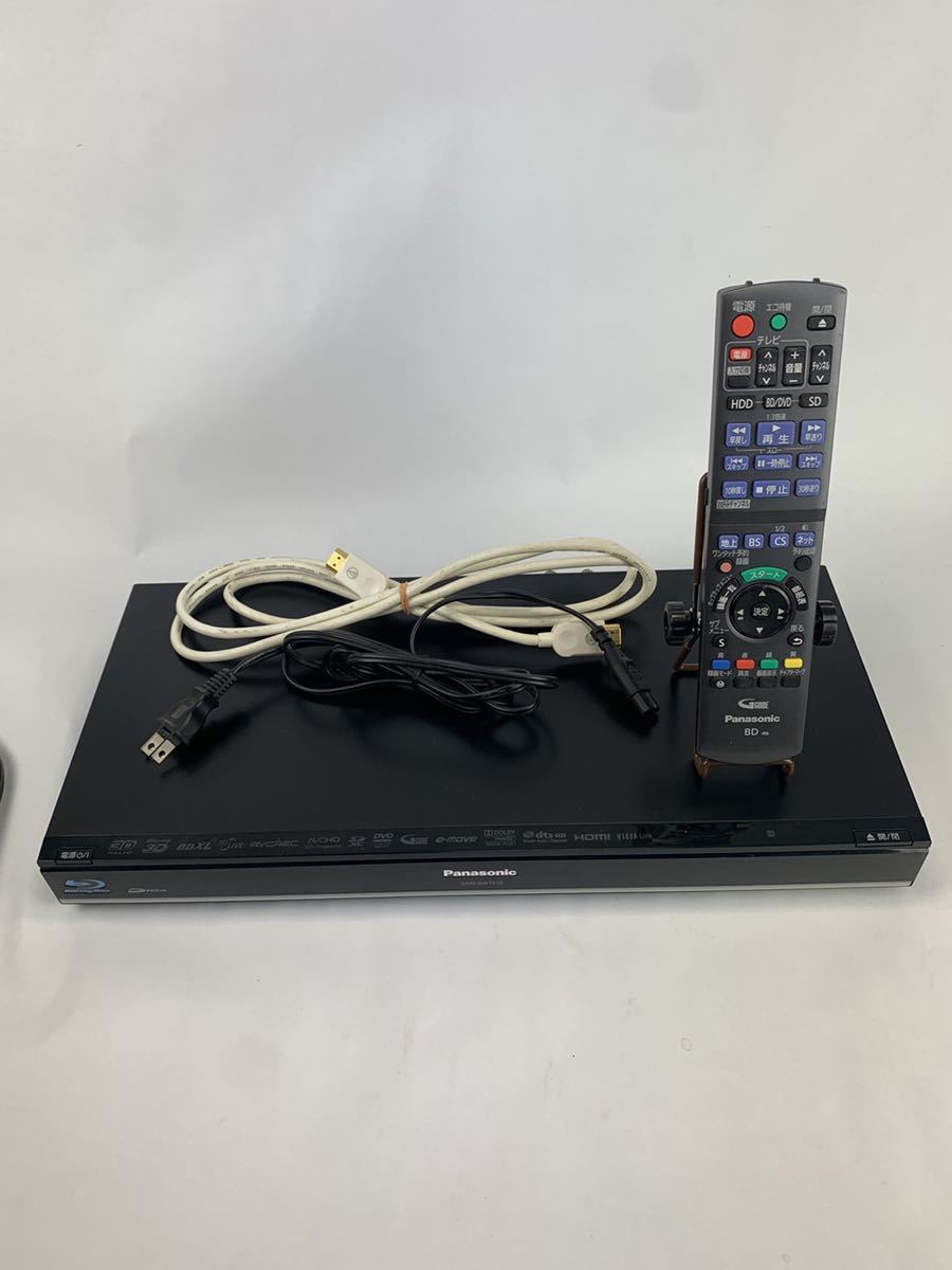 Panasonic ブルーレイレコーダー DMR-BWT510 動作OK! 純正リモコン 2