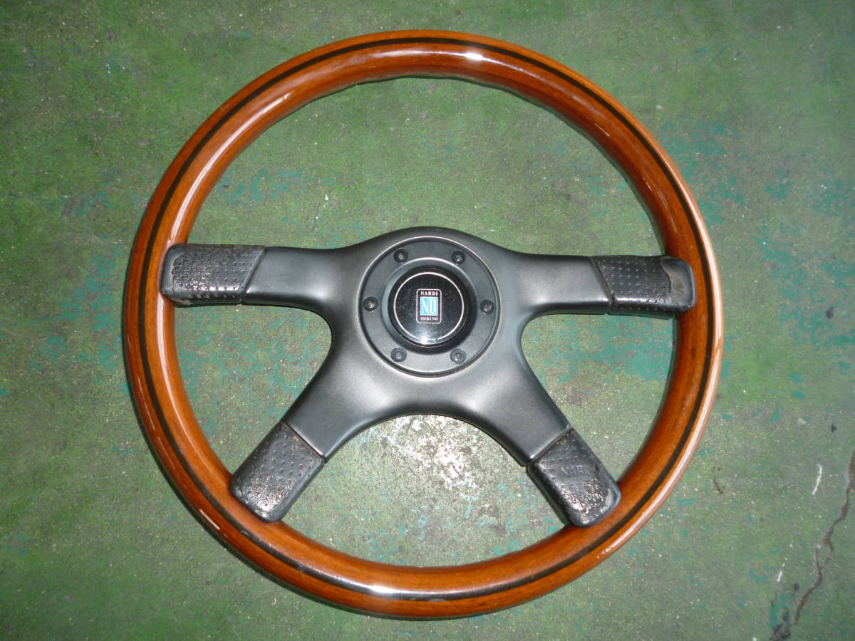 クラシック ナルディ ステアリング 当時物 美品NARDI ウッド レザー 