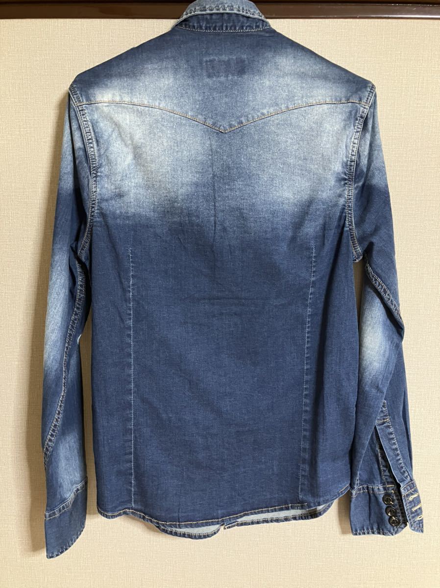 DSQUARED2 デニムシャツ (ディースクエアード) ディースクエアード 公式通販 0 長袖 フルボタン RELAX デニム 中古・古着通販DSQUARED2 デニムシャツ48 DSQUARED2&frasl;ディースクエアードのダメージ加工長袖デニムシャツ 13万DSQUARED2ディースクエアードダブルZIPストレッチデニムシャツ48 | DSQUARED2◇長袖シャツ&frasl;48&frasl;デニム&frasl;IDG&frasl;s74dm0160
