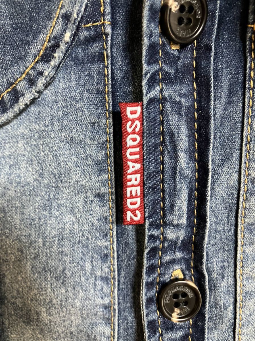 DSQUARED2 デニムシャツ (ディースクエアード) ディースクエアード 公式通販 0 長袖 フルボタン RELAX デニム 中古・古着通販DSQUARED2 デニムシャツ48 DSQUARED2&frasl;ディースクエアードのダメージ加工長袖デニムシャツ 13万DSQUARED2ディースクエアードダブルZIPストレッチデニムシャツ48 | DSQUARED2◇長袖シャツ&frasl;48&frasl;デニム&frasl;IDG&frasl;s74dm0160