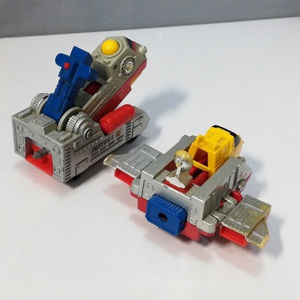 mF340a [当時物] トミー マントル合金 ファイタスⅠ Ⅱ号 恐竜戦隊