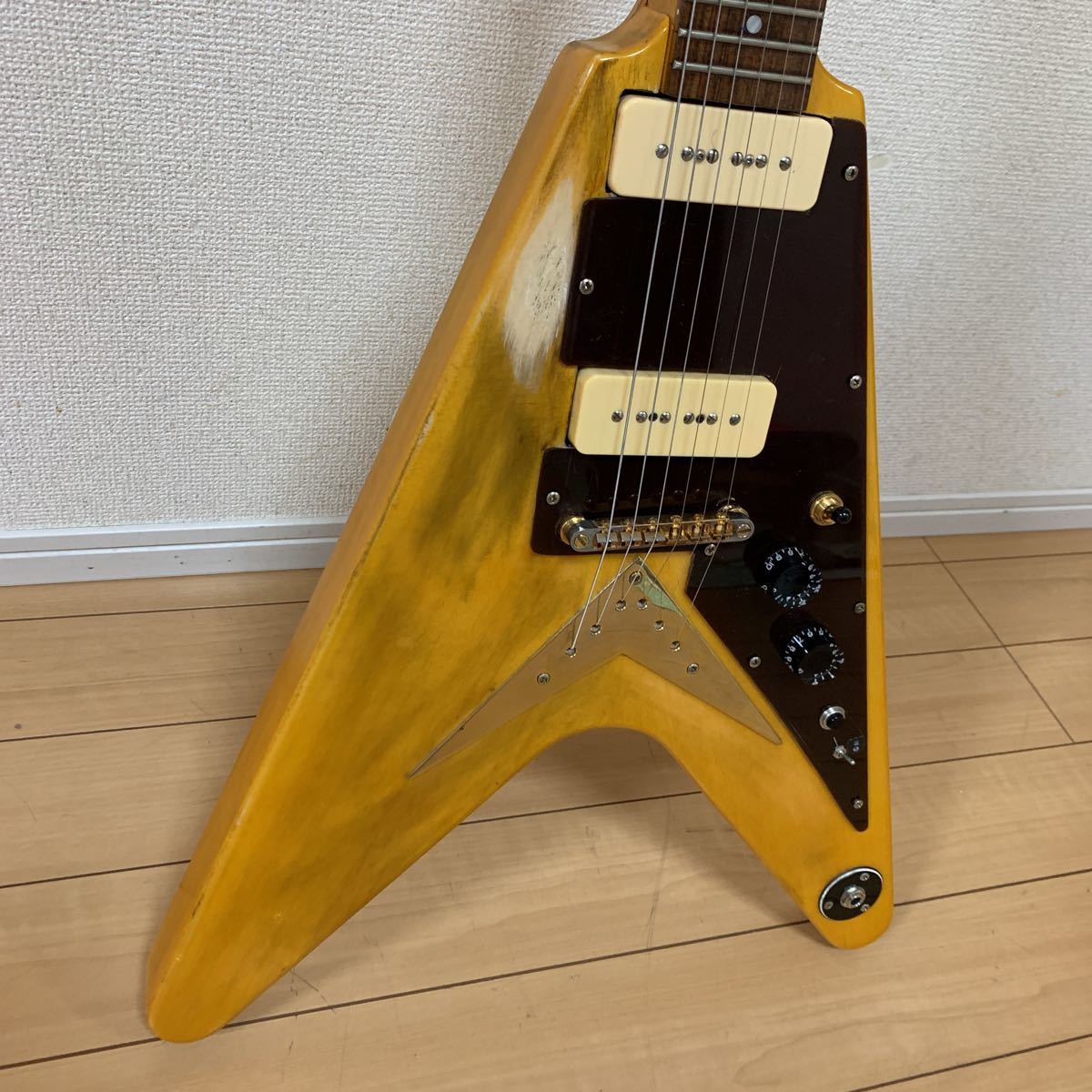 メーカー不明 エレキギター ギター、メイカー不明 ストラトタイプ SG 