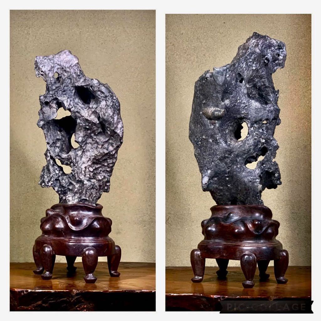 水石 信濃美術石博物館 太湖石 オールドコレクション 中国 天然石 山石