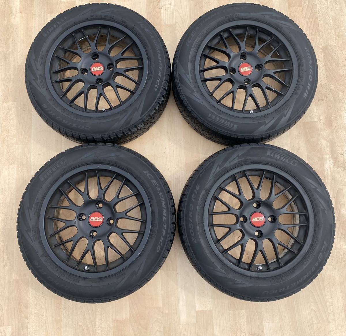 BBS 鍛造 アルミホイール 4本セット RG311J 7J×16 インセット43 PCD114 