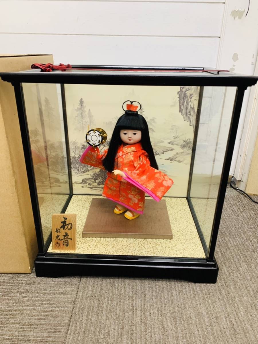 日本人形 わらべ人形 ☆現状品☆日本人形 特撰 わらべ人形 6号 「初音」 敏光作 ガラス
