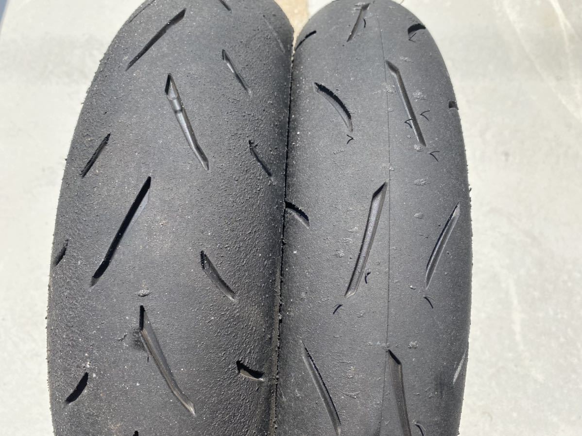 送料込！ダンロップ 前後セットKR337 Pro 100/485-12 TT93GP Pro 120