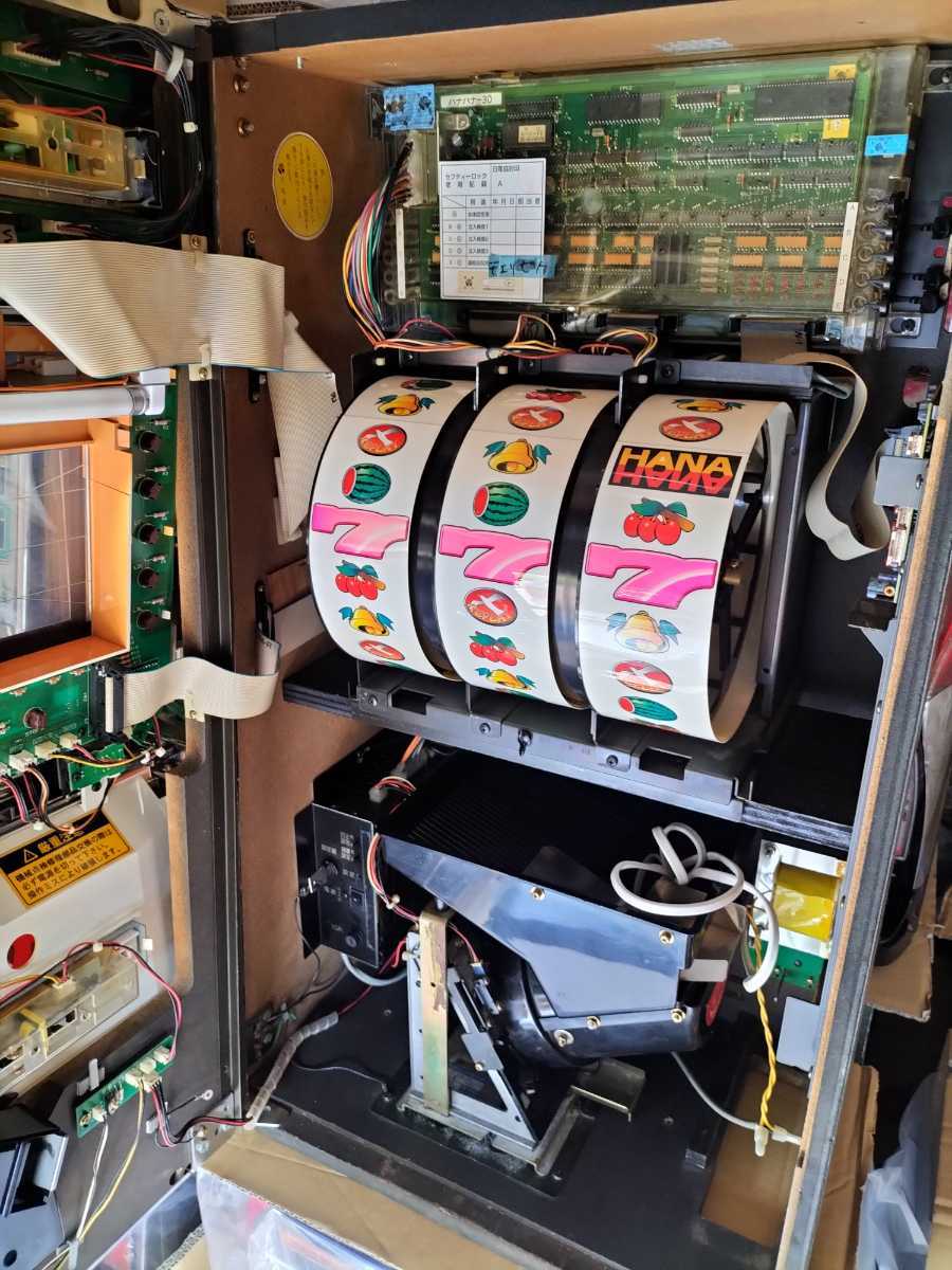 ☆4号機ハナハナ30 チェリピカ32Gver. 初代ハナハナ スロット実機