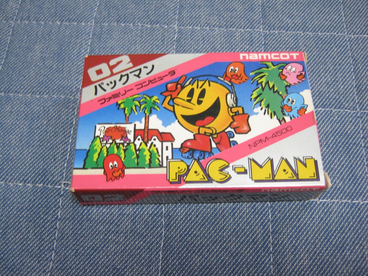 パックマン FC ファミコン 【カセット＋箱+マニュアル】 パックマン