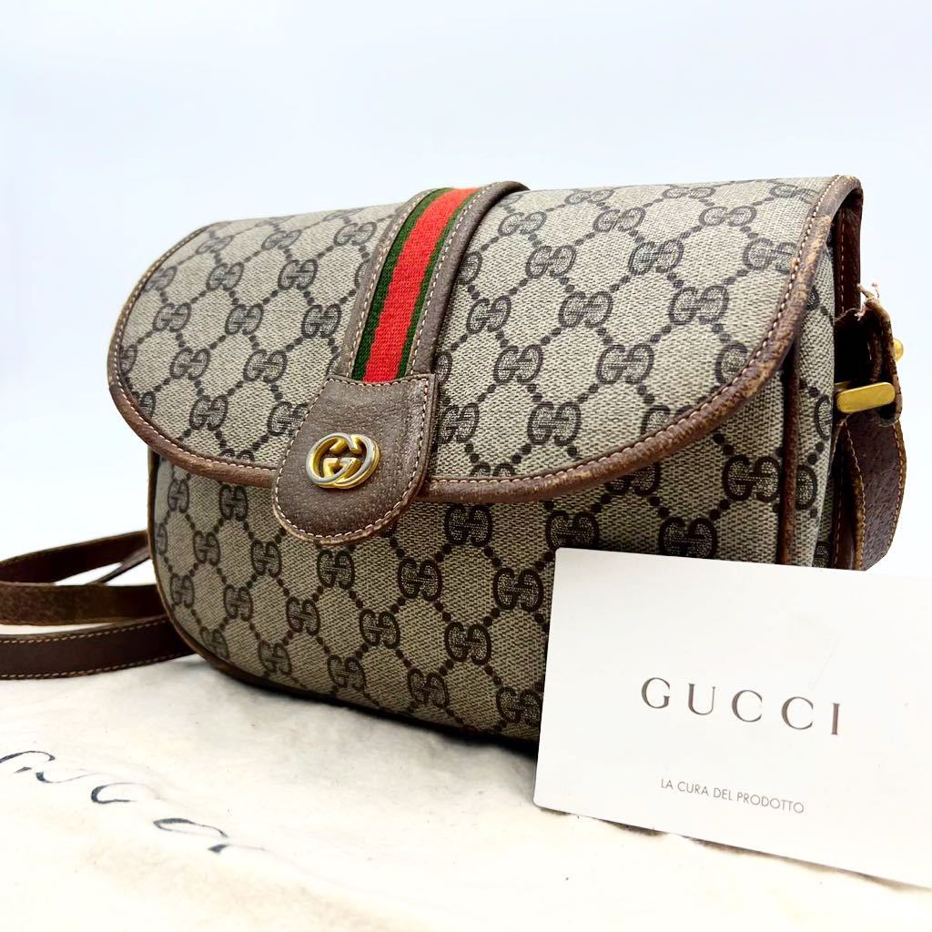 GUCCI グッチ ショルダーバッグ シェリーライン GG柄 1円〜【至極の逸品】超希少 GUCCI グッチ ショルダーバッグ ポシェット