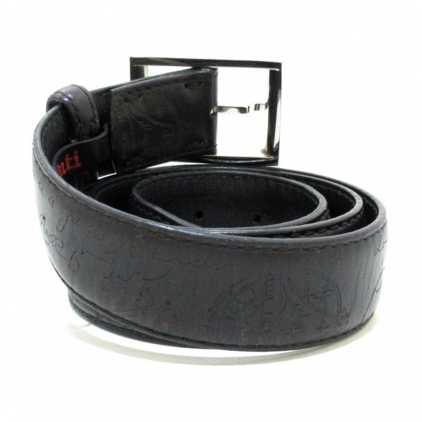 ベルルッティ berluti 85/34 カリグラフィ レザー×金属素材 黒