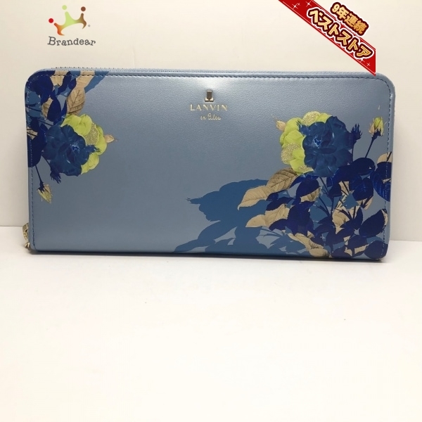 ランバンオンブルー LANVIN en Bleu 長財布 - レザー ライトブルー