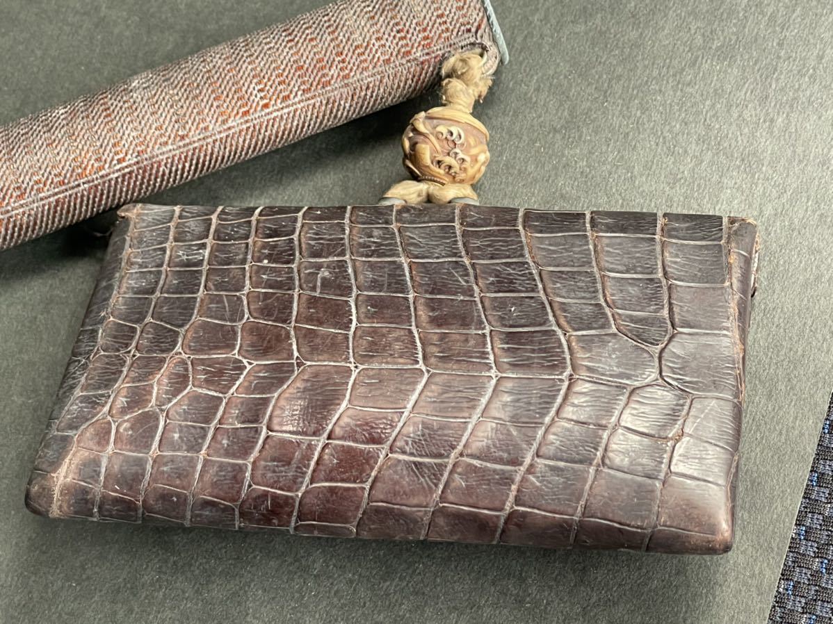 池永銘 観音の緒締玉【煙管筒と煙草入れ】 検）東洋彫刻 細密彫刻