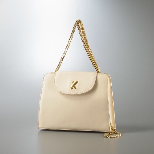 GL1291▽イタリア製*パロマピカソ By Paloma Picasso*レザー*X金具 