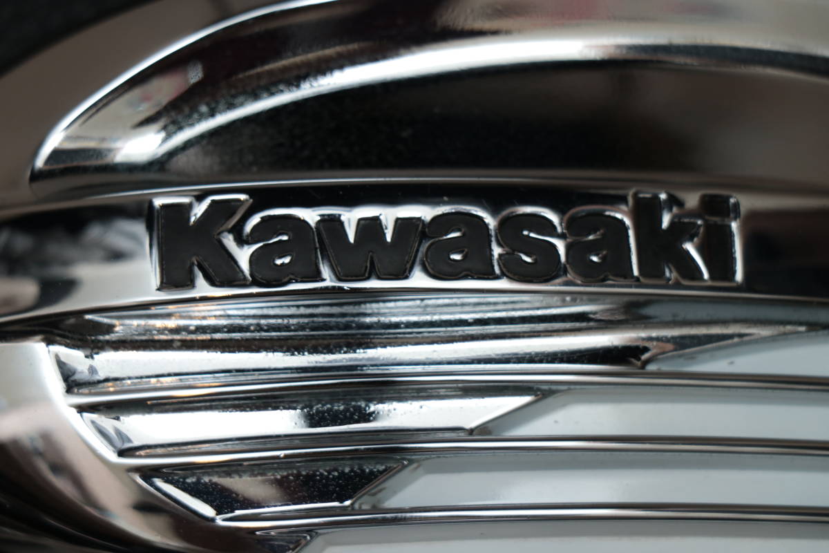 KAWASAKI W650⁄400 純正 タンク エンブレム バッジ メッキ 中古美