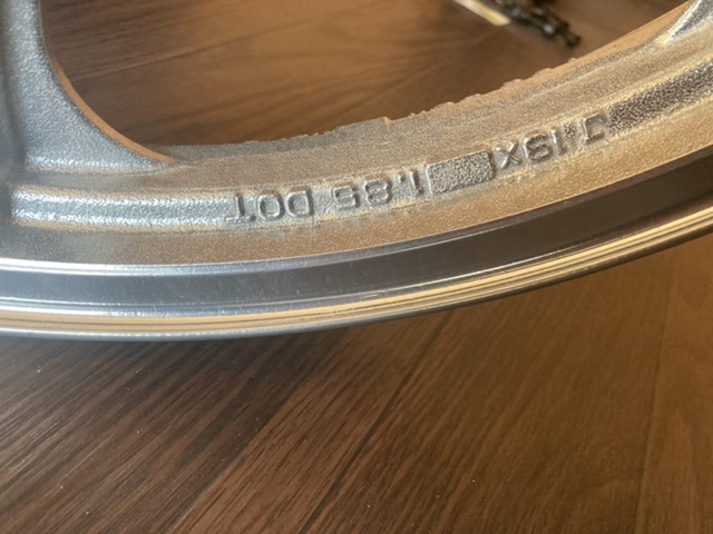 ☆Z400FX・純正ホイール・バレル研磨済み・Z550FX Z400FX・純正